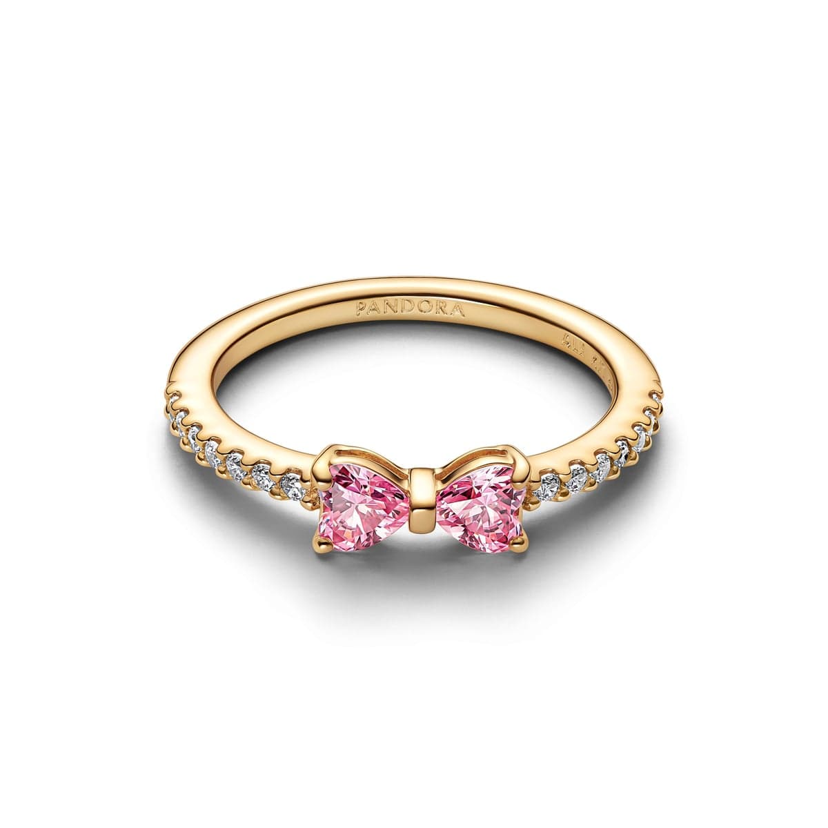 Pandora Sparkling Pink Bow Ring 163510C01 163510 — Foto 1 von 6