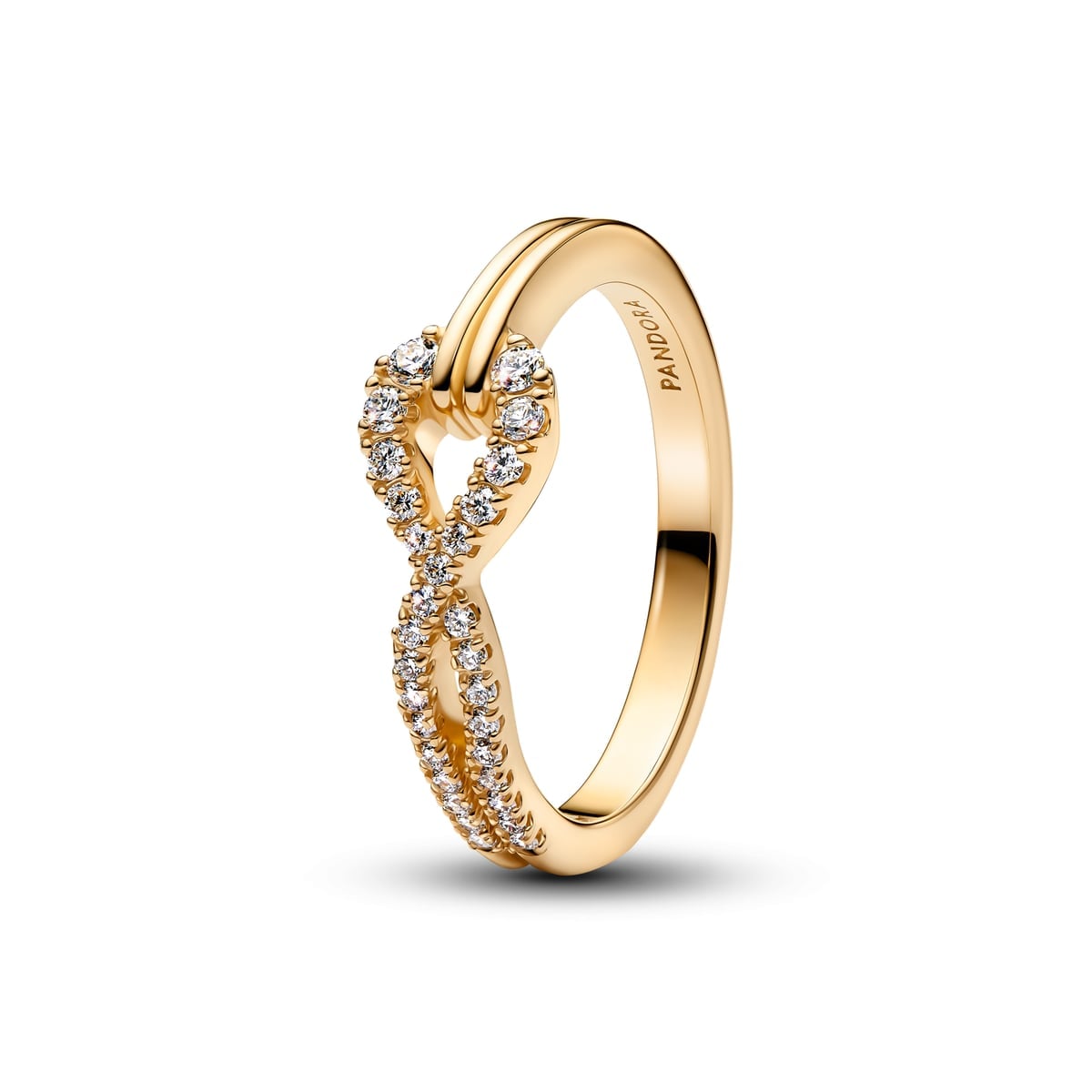 Pandora Infinite Lab-grown Diamond Pavé Double Row Ring