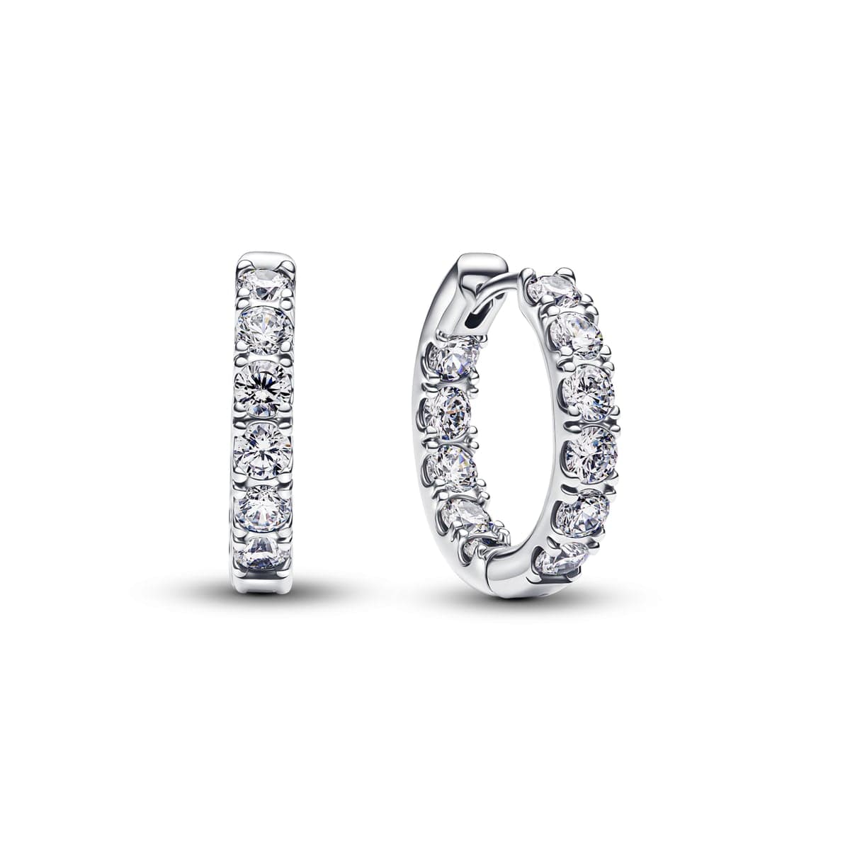 Pandora Sparkling Row Eternity Hoop Earrings 293002C01 293002 — Foto 1 von 1
