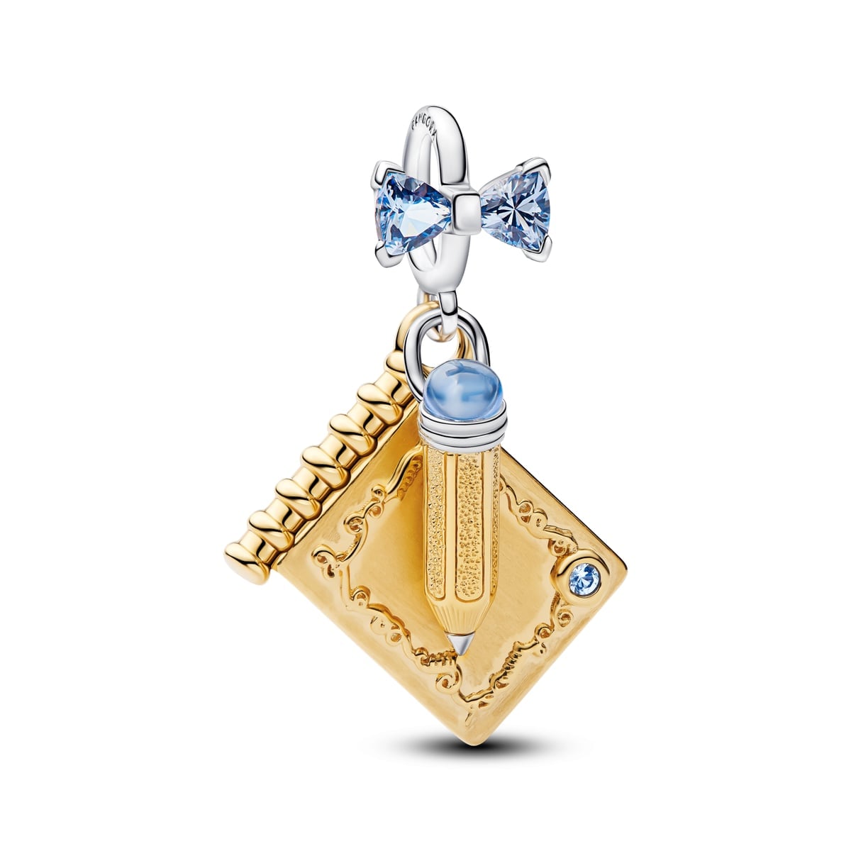 Bridgerton Dance Card & Pencil Dangle Charm