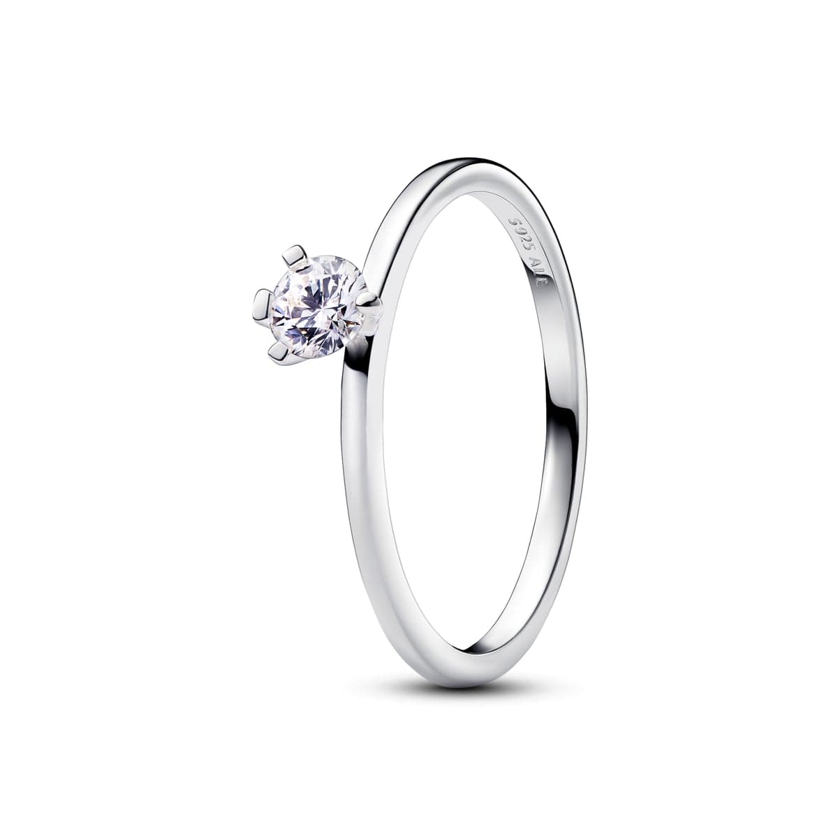 Pandora Nova Sterling Silver Off-set Lab-grown Diamond Ring 192892C01 192892 — Foto 1 von 1