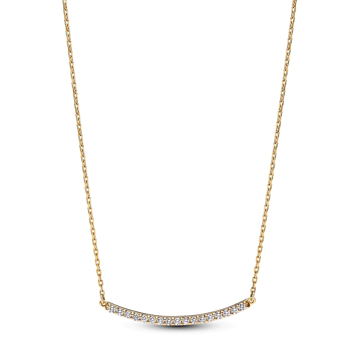 Pandora Era 14k Gold Lab-grown Diamond Pavé Bar Necklace 353635C01 353635 — Foto 1 von 2
