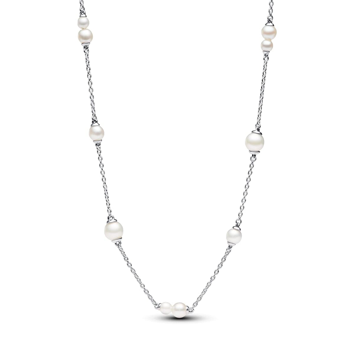 Pandora Treated Freshwater Cultured Pearl Station Chain Necklace 393175C01 393175 — Foto 1 von 2