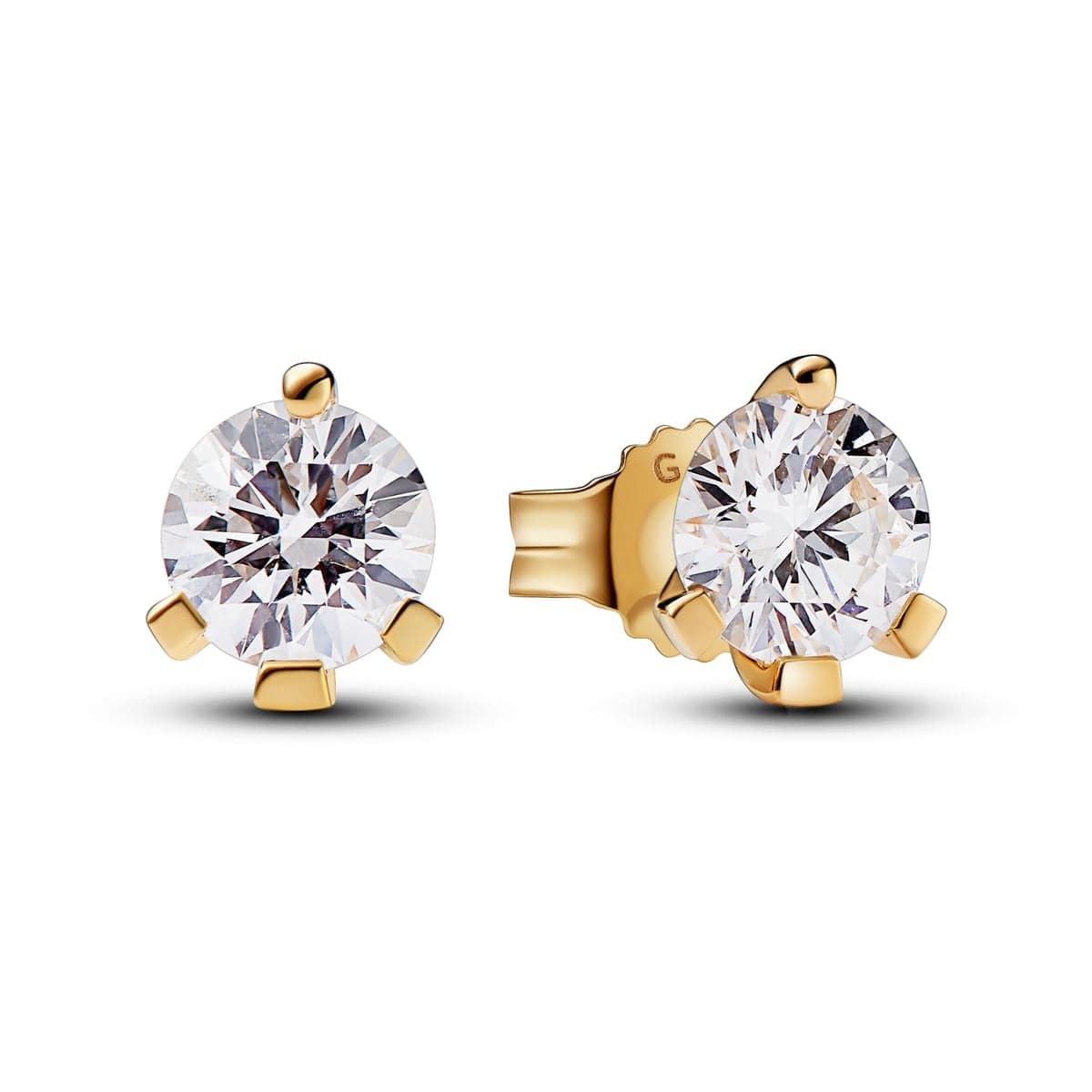 Pandora 14k Gold Lab-grown Diamond Earrings 252859C01 252859 — photo 1 of 1
