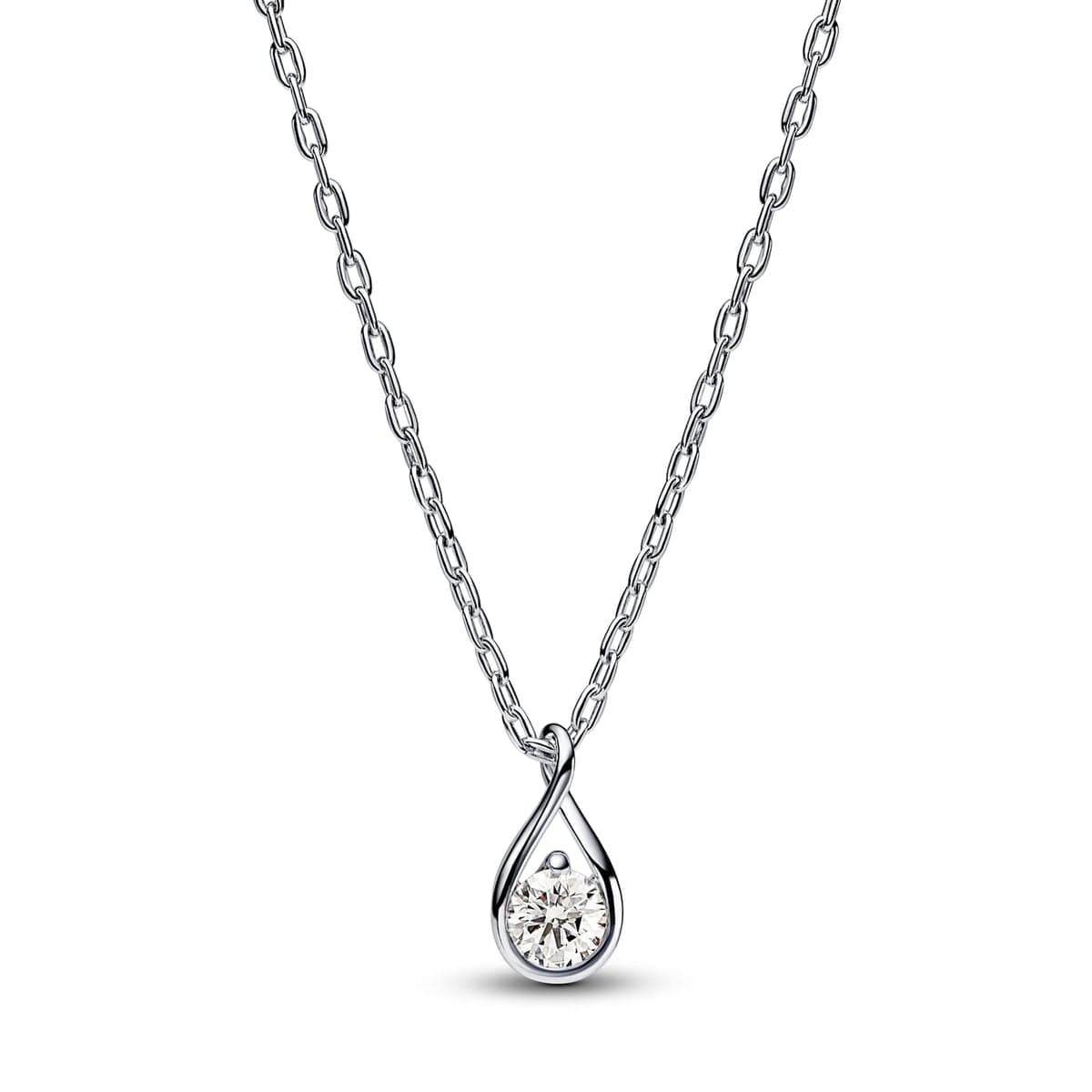 Pandora Infinite Sterling Silver Lab-grown Diamond Pendant Necklace 399463C01 399463 — photo 1 of 1