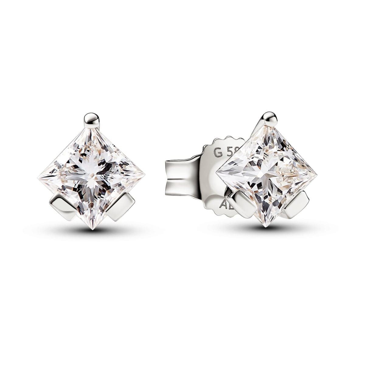 Pandora Nova 14k White Gold Lab-grown Diamond Earrings 252858C01 252858 — foto 1 di 1