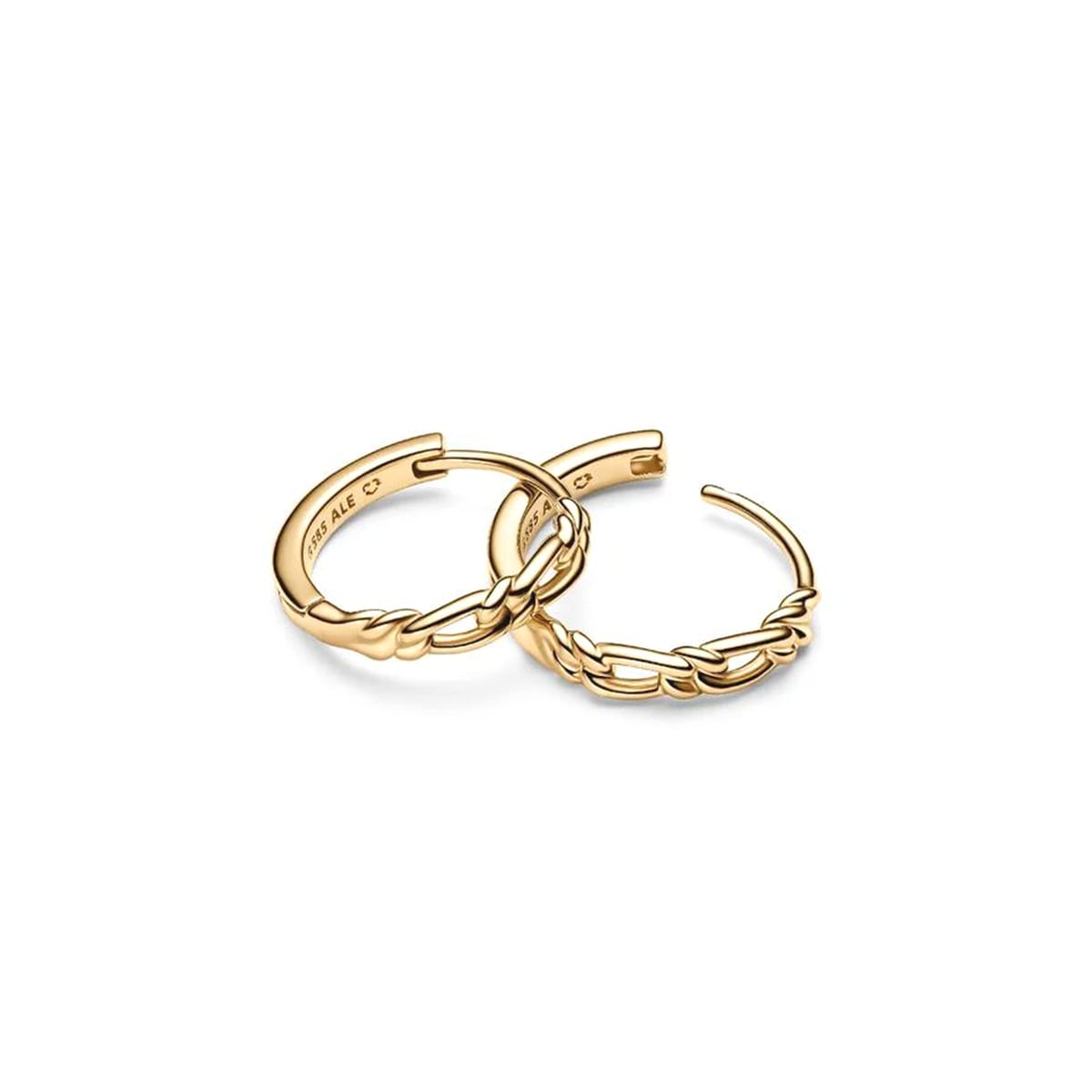 Pandora Era Figaro Hoop Earrings