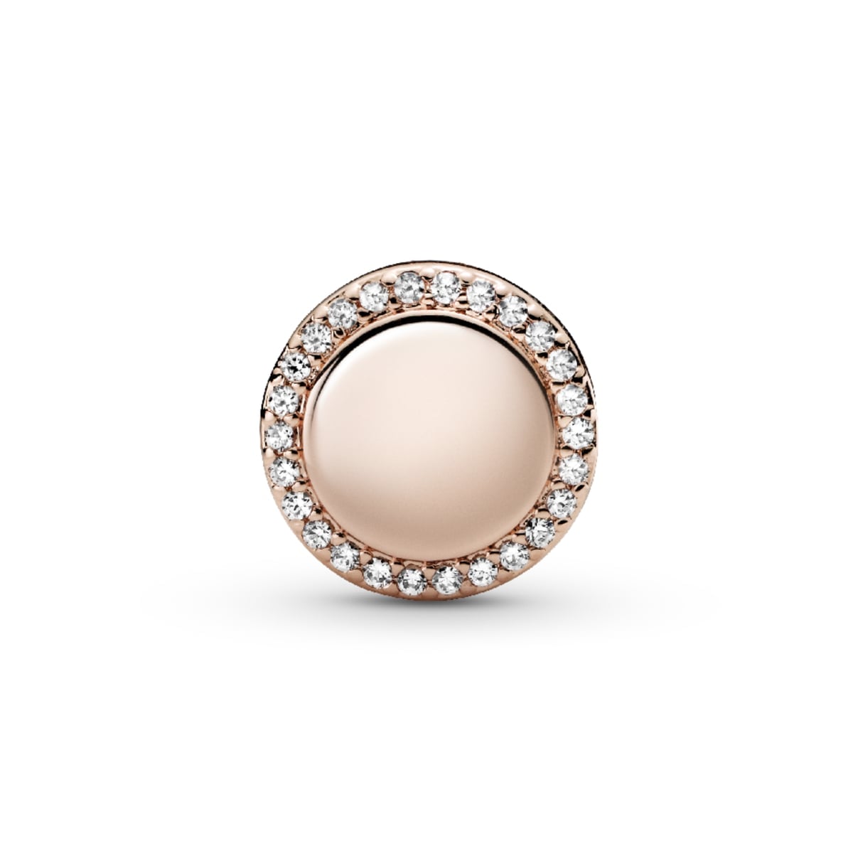 Engravable Sparkling Button Charm