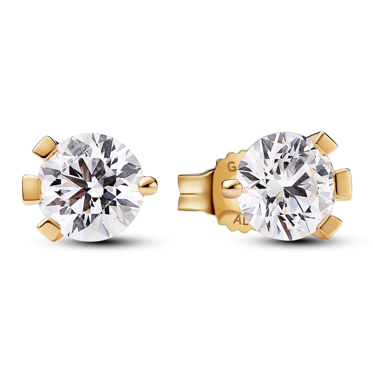 Pandora Nova 14k Gold Lab-grown Diamond Earrings
