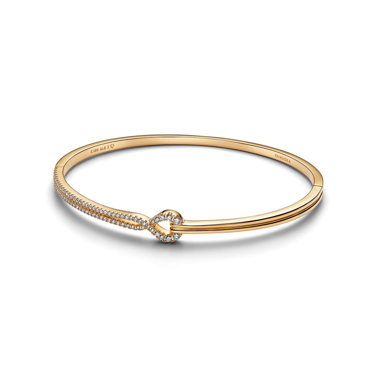 Pandora Infinite Lab-grown Diamond Pavé Double Row Bangle
