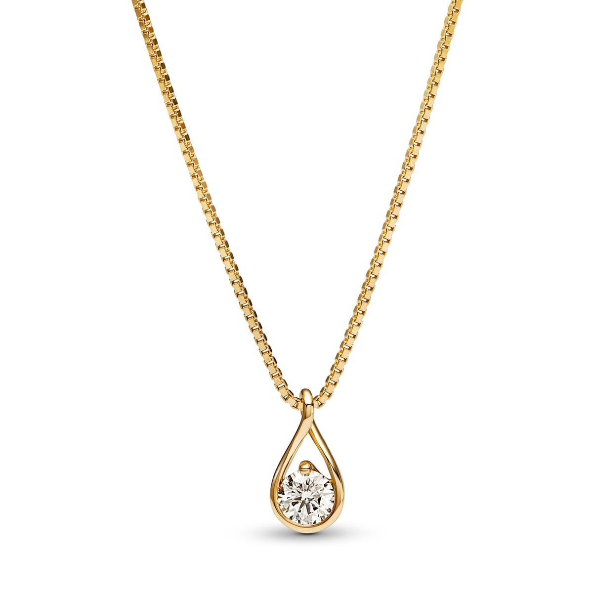 Pandora Infinite 14k Gold Lab-grown Diamond Pendant Necklace