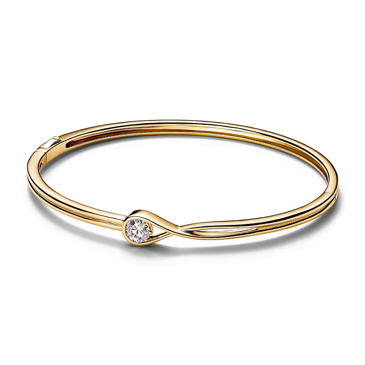 Pandora Infinite 14k Gold Lab-grown Diamond Bangle
