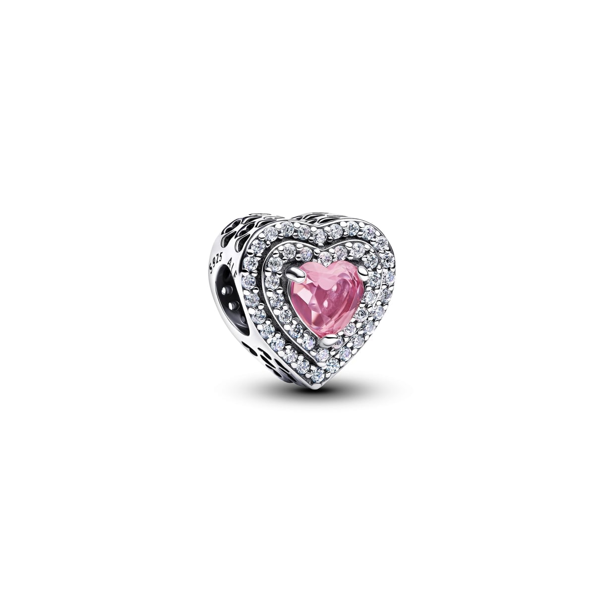 Sparkling Leveled Hearts Charm