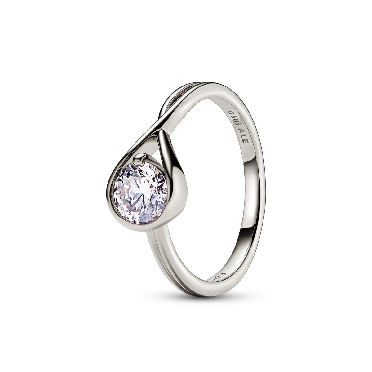 Pandora Infinite 14k White Gold Lab-grown Diamond Ring