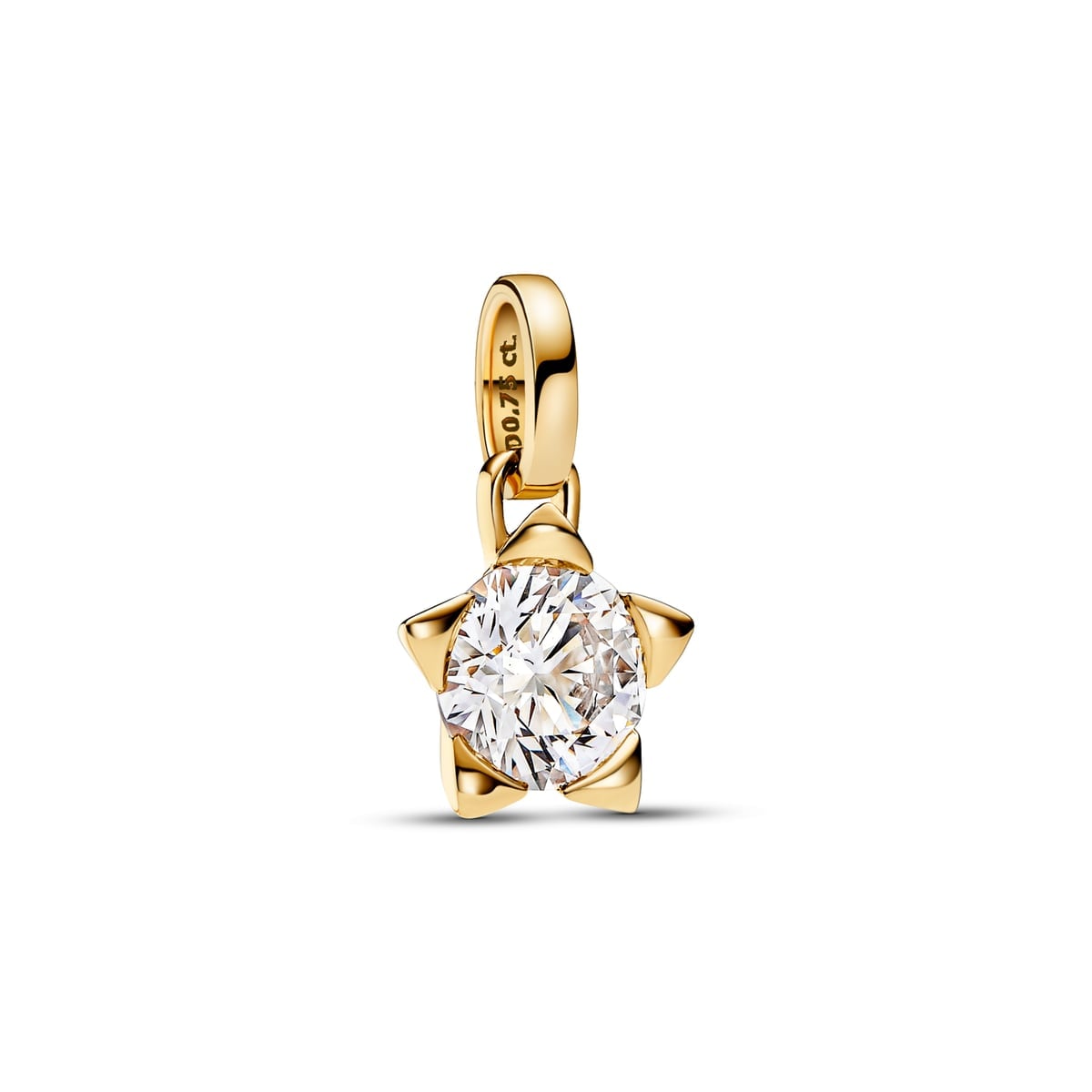Pandora Talisman 14k Gold Lab-grown Diamond Star Pendant