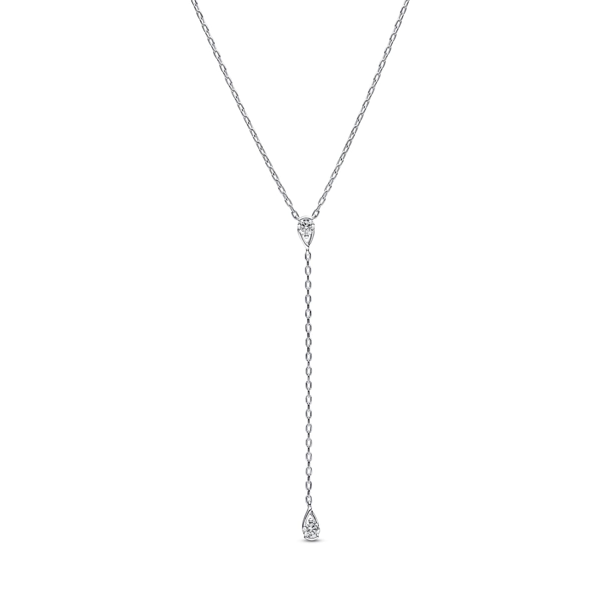 Pandora Infinite Sterling Silver Lab-grown Diamond Drop Necklace