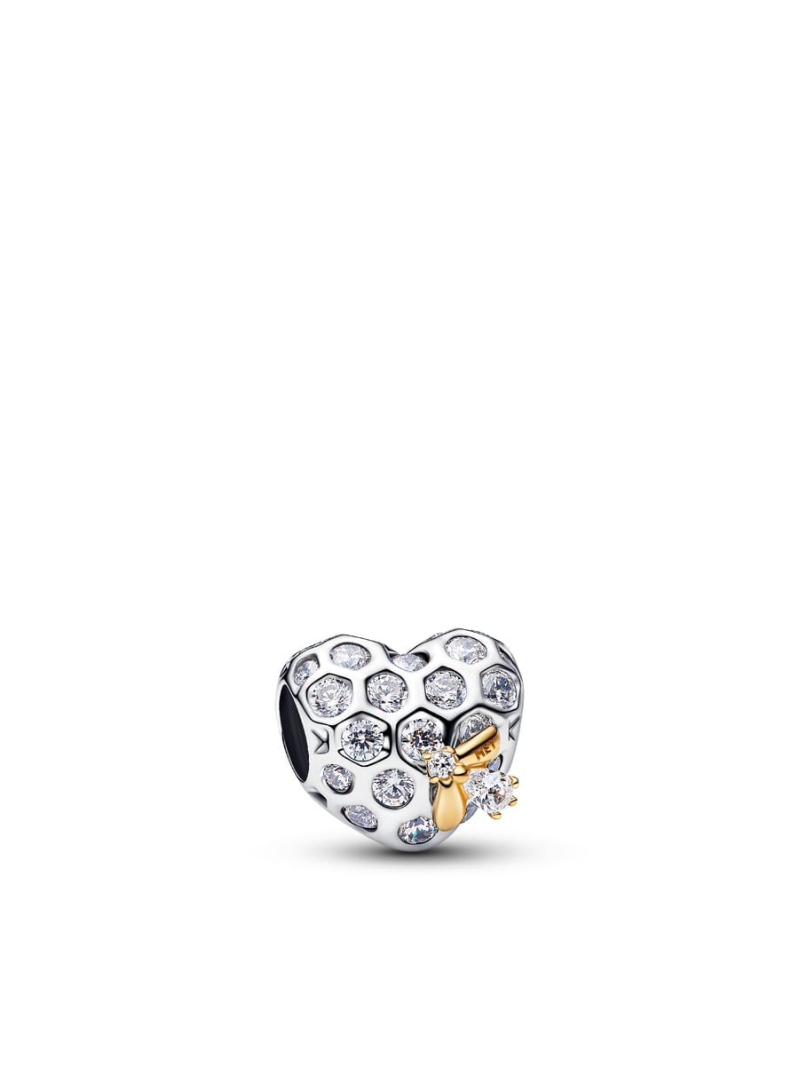Bridgerton Honeycomb & Bee Heart Charm