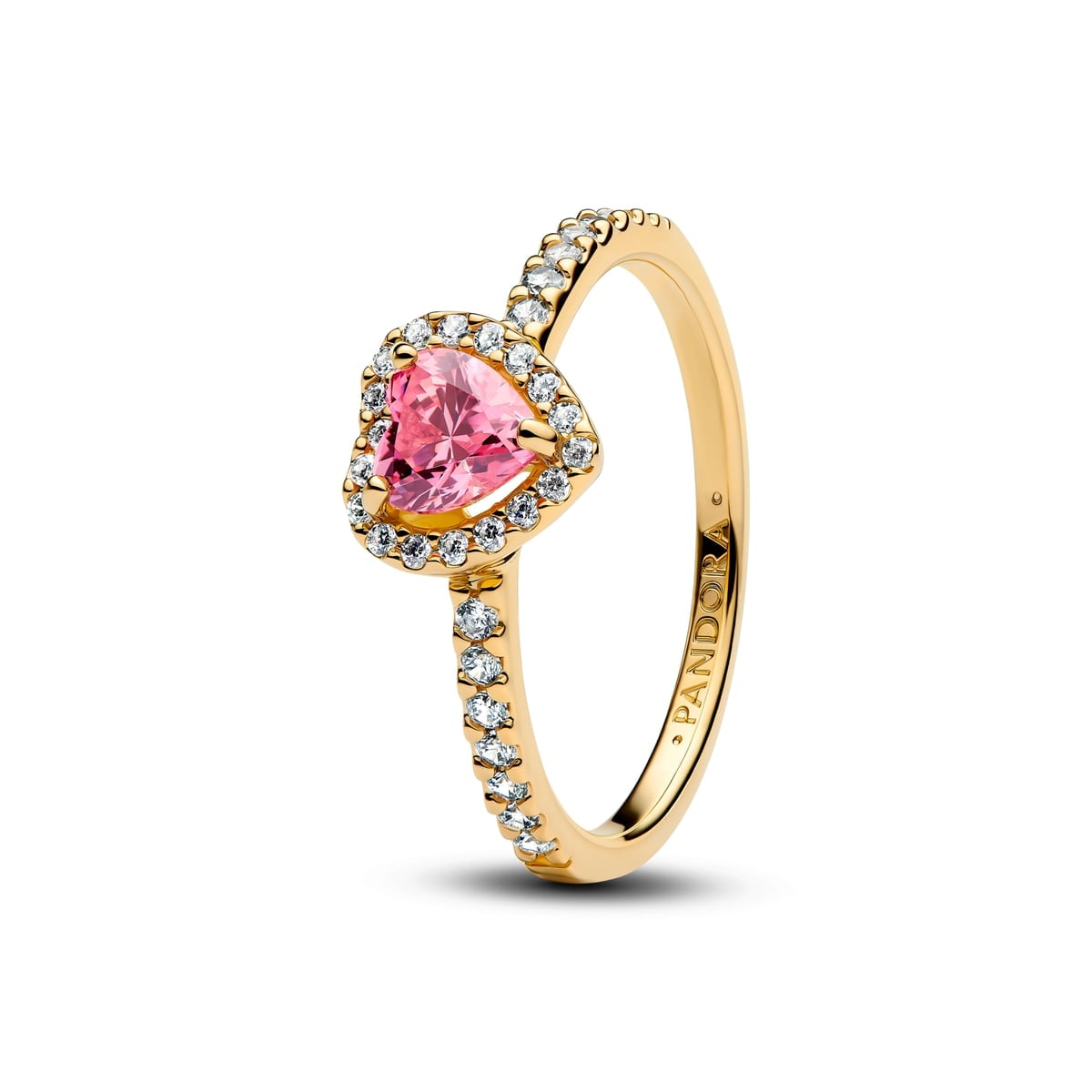 Elevated Pink Heart Ring