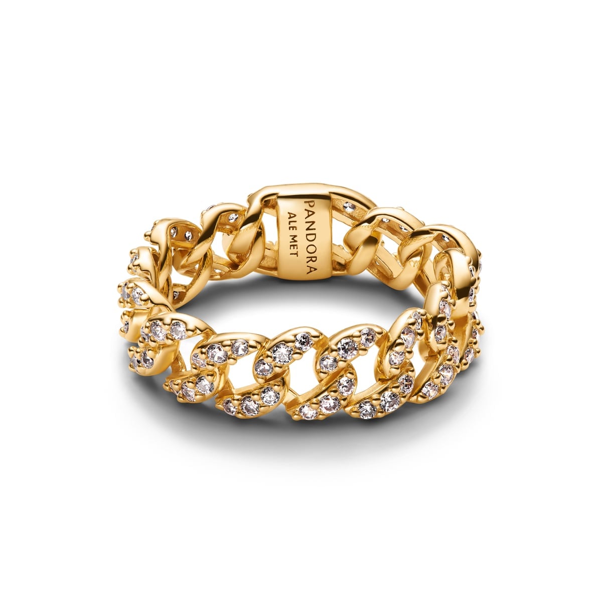 Pavé Cuban Chain Ring