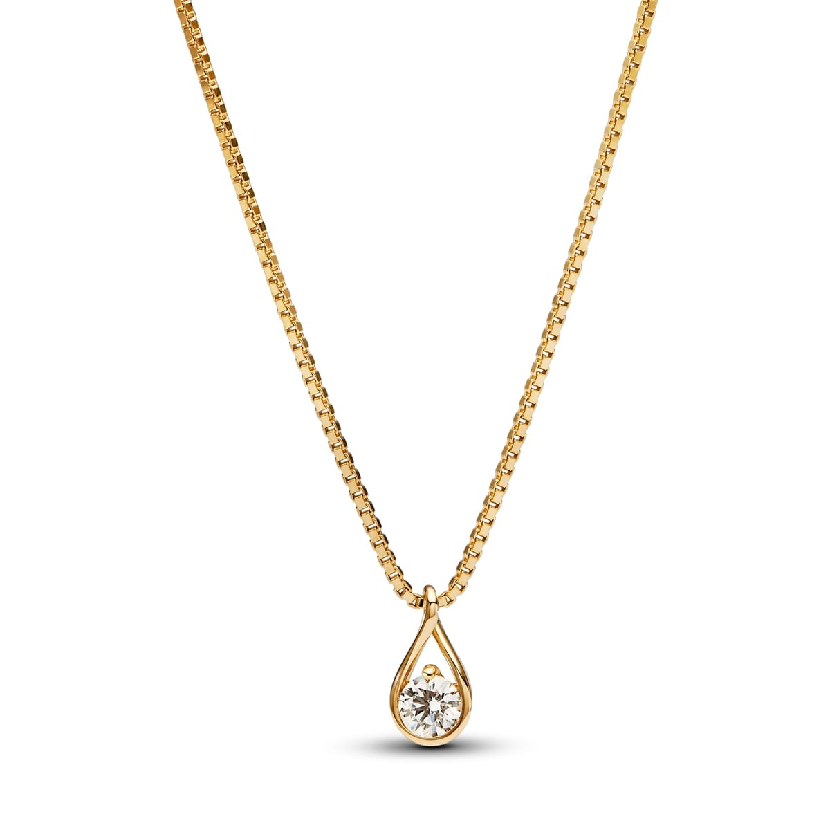 Pandora Infinite 14k Gold Lab-grown Diamond Pendant Necklace