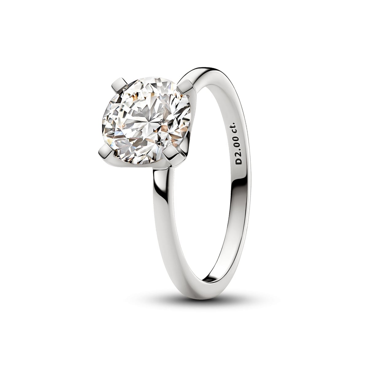 Pandora Era 14k White Gold Lab-grown Diamond Ring