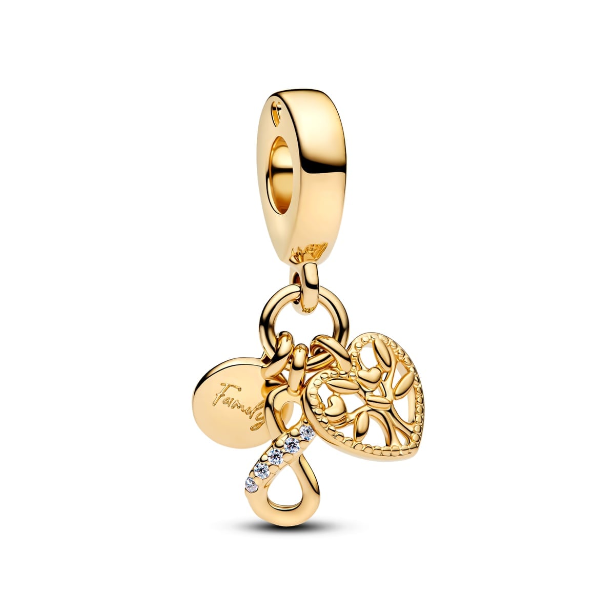 Family Infinity Triple Dangle Charm