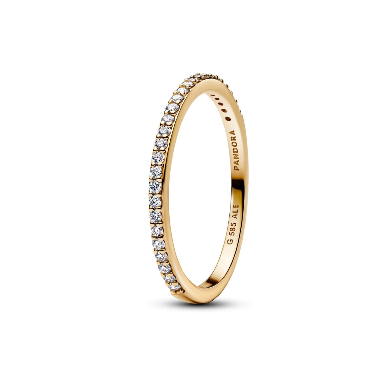 Pandora Era 14k Gold Lab-grown Diamond Half Eternity Pavé Band Ring