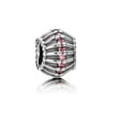 Pandora Silver Charm with Salmon Coloured Crystal 790545CZS 790545 — Foto 1 von 1