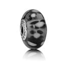 Murano Glass Black and White Bead
