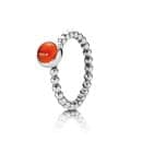 Pandora Sterling Silver Bubble Ring with Carnelian 190157CAR 190157 — Foto 1 von 1