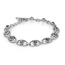 Sterling Silver Bracelet with Grey Moonstone