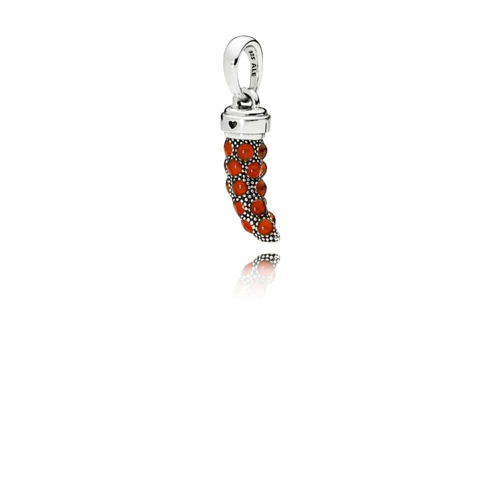 Red Amulet / Italian Horn Pendant Charm