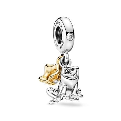 Disney Princess Tiana Frog Prince Dangle Charm in Pandora Shine