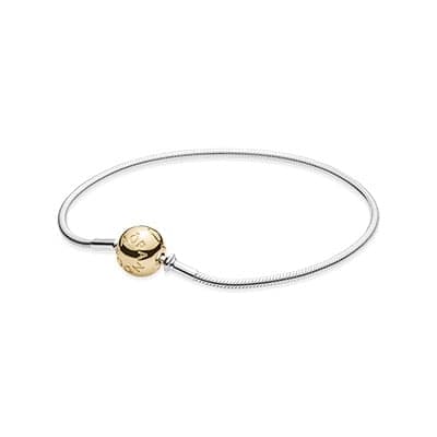 Pandora Essence Collection silver bracelet with 14k clasp 596003 — Foto 1 von 1