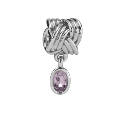 Tied Together with Pink Amethyst Charm