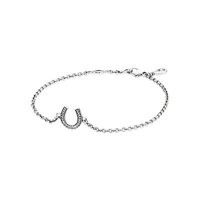 Symbol of Luck Bracelet Clear CZ