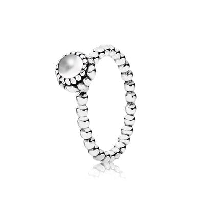 April Birthday Bloom Stackable Ring
