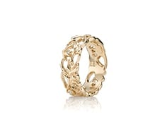 Gold ring, diamond 0.05 ct w/vs