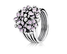 Pink Cherry Blossom Multiple Flower Ring