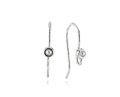 Post Earrings White Pearl