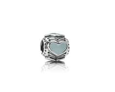 Pandora Bead Hearts w/Light Grey Enamel 790591EN26 790591 — Foto 1 von 1