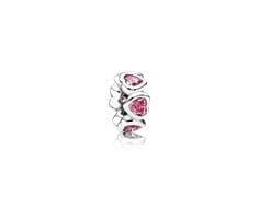 Space in my heart, fancy pink cz