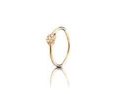18K Gold Pavé Ring, 0.07 ct