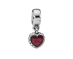 Enamel Heart Pendant Charm