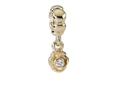 14K Gold Bloom with Diamond Charm