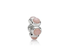 Pink Opal Cabochon Charm