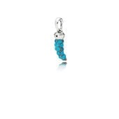 Turquoise Amulet / Italian Horn Pendant Charm