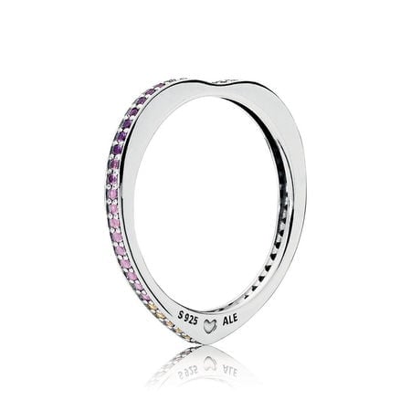 Multi-colour Arc of Love Ring