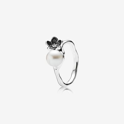Mystic Floral & Pearl Ring