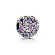 Cosmic stars, fancy purple & multi-colored cz